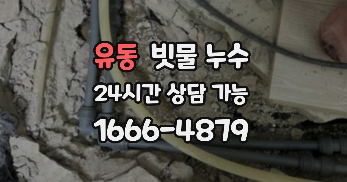유동 빗물 누수