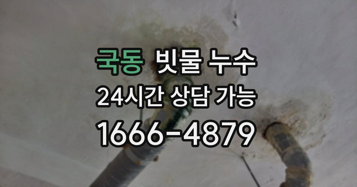 국동 빗물 누수