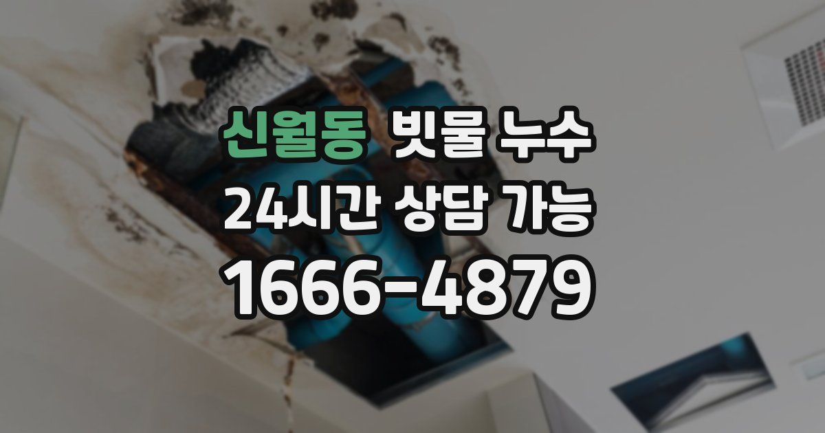 신월동 빗물 누수