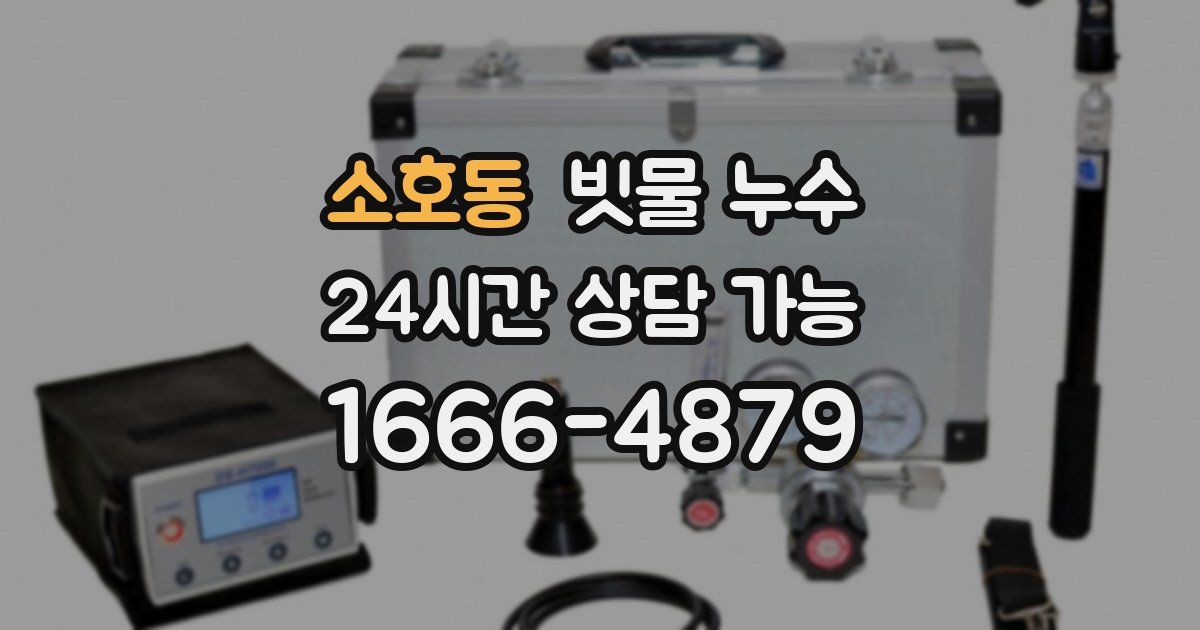 소호동 빗물 누수