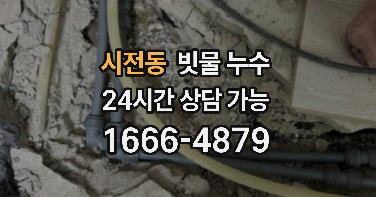 시전동 빗물 누수