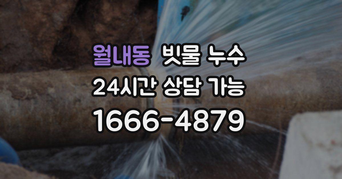 월내동 빗물 누수
