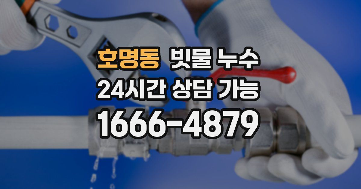 호명동 빗물 누수