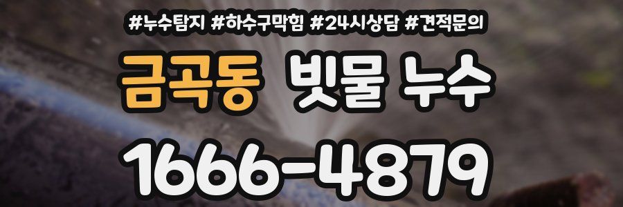 금곡동 빗물 누수