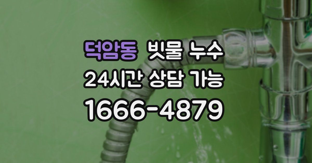 덕암동 빗물 누수
