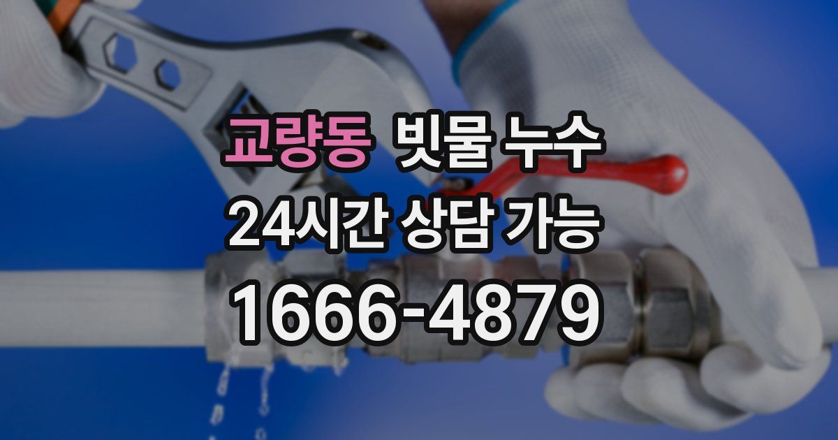 교량동 빗물 누수
