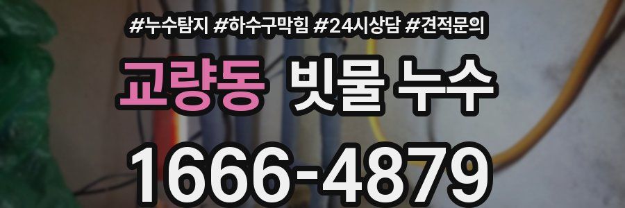 교량동 빗물 누수