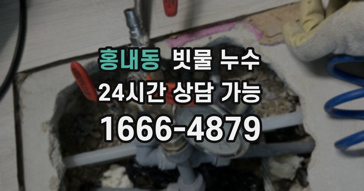 홍내동 빗물 누수