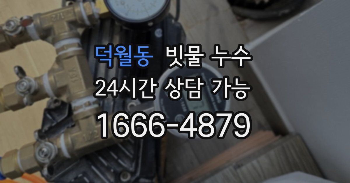 덕월동 빗물 누수