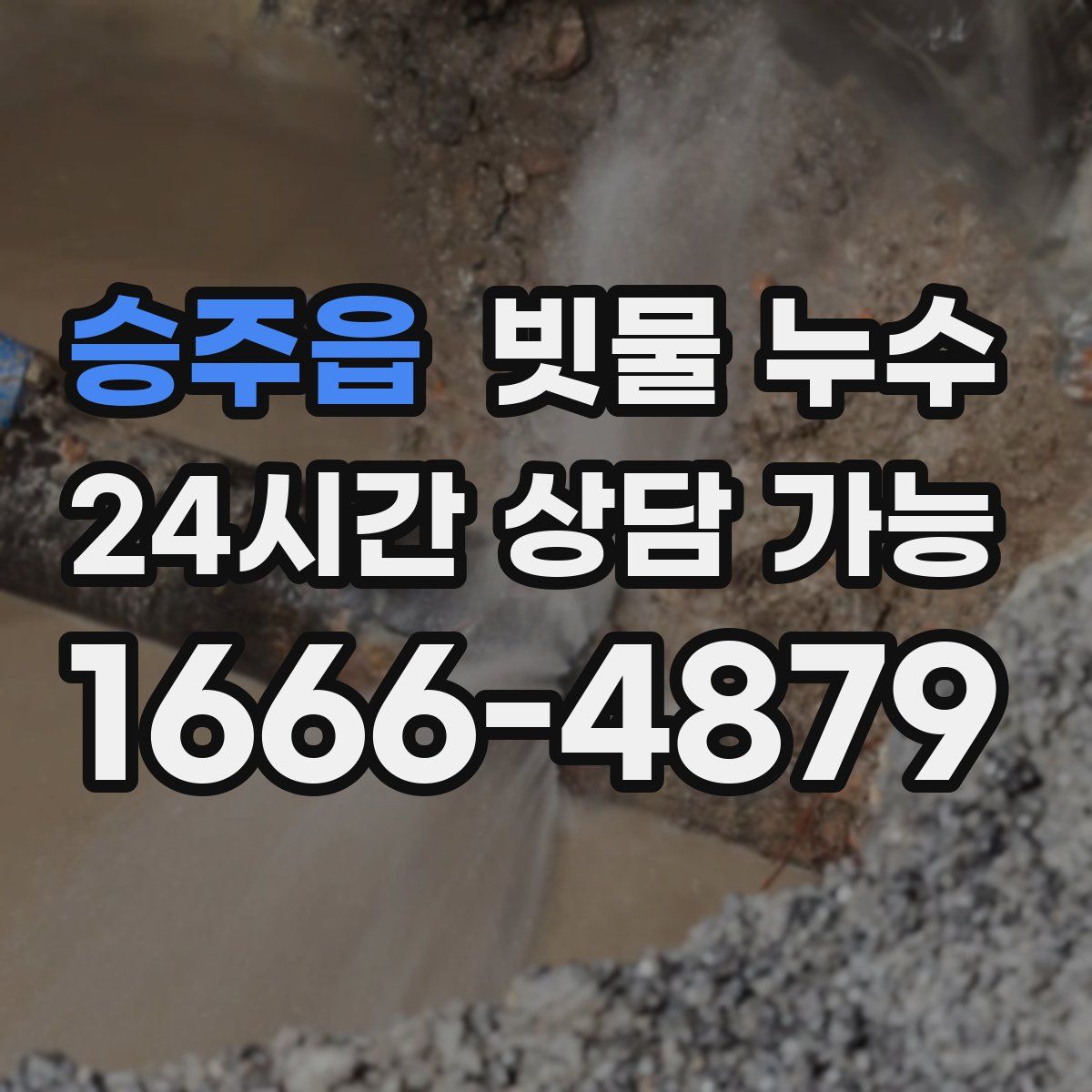 승주읍 빗물 누수
