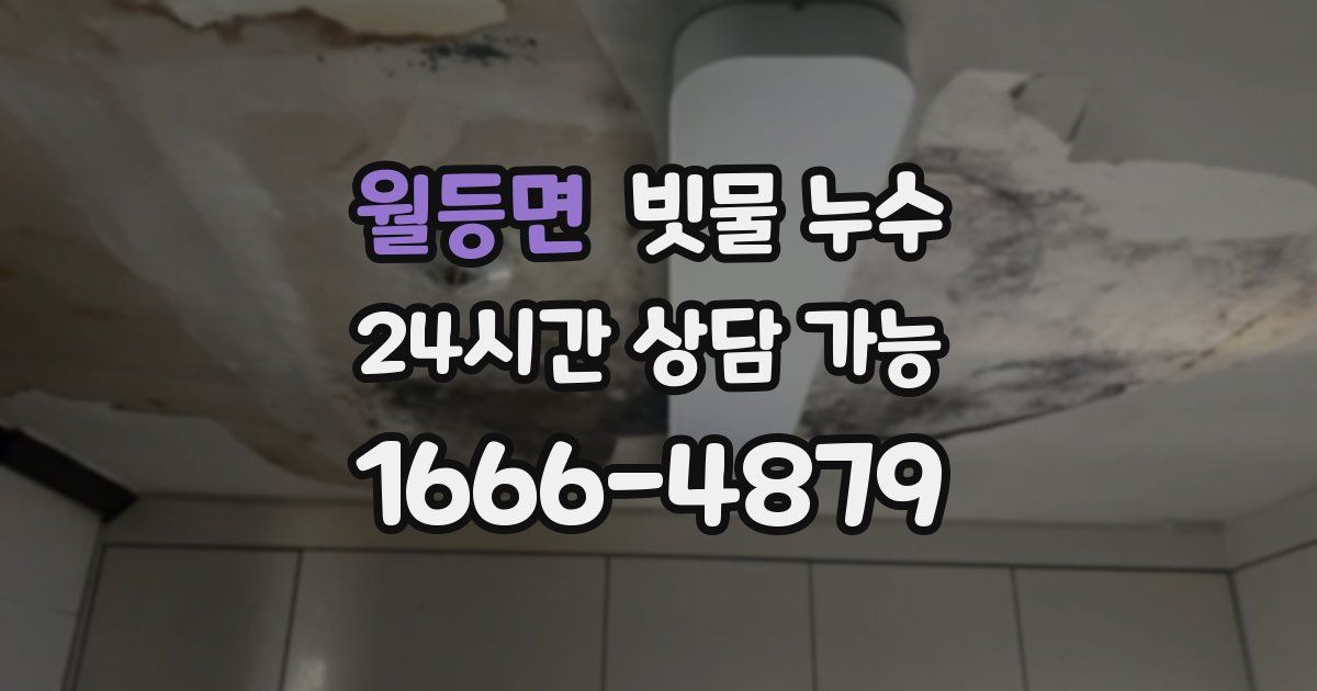 월등면 빗물 누수