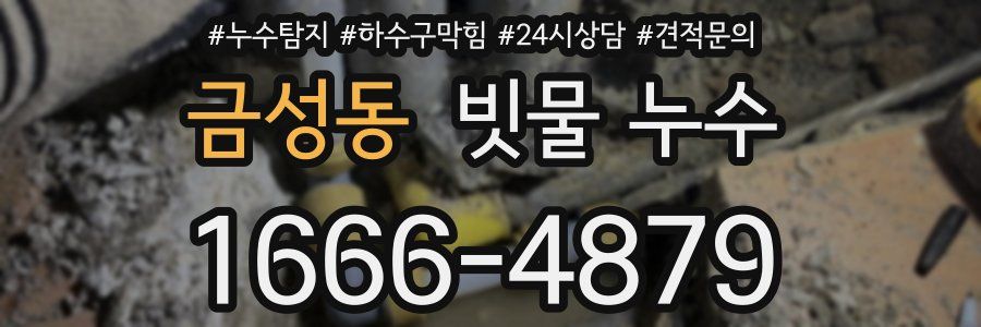 금성동 빗물 누수