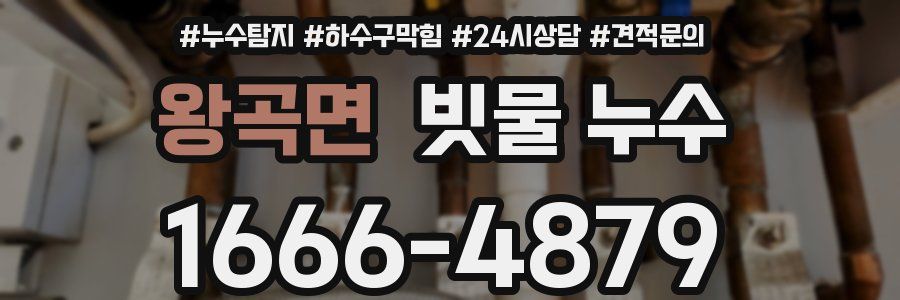왕곡면 빗물 누수