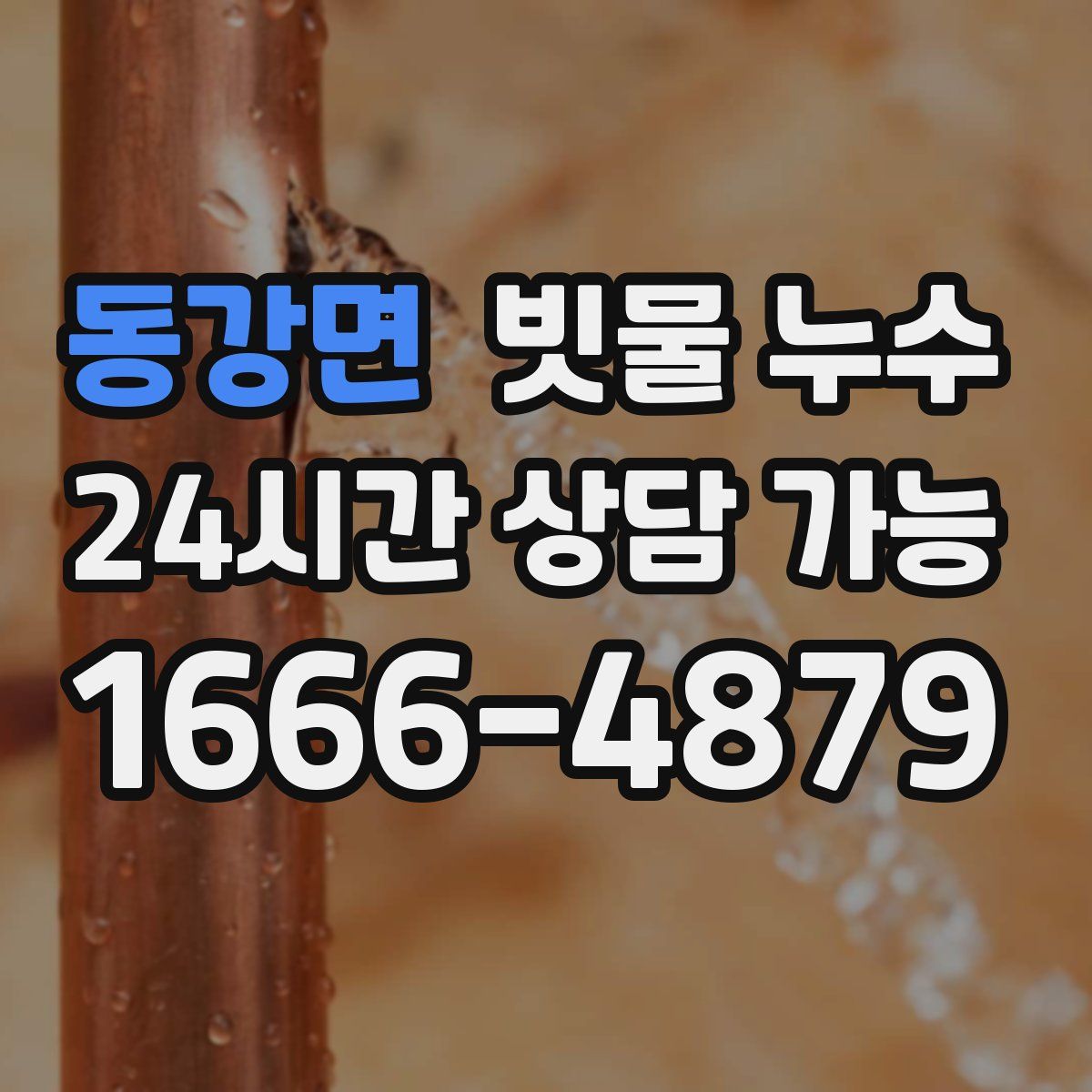 동강면 빗물 누수