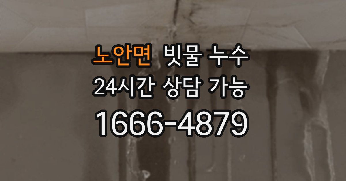 노안면 빗물 누수