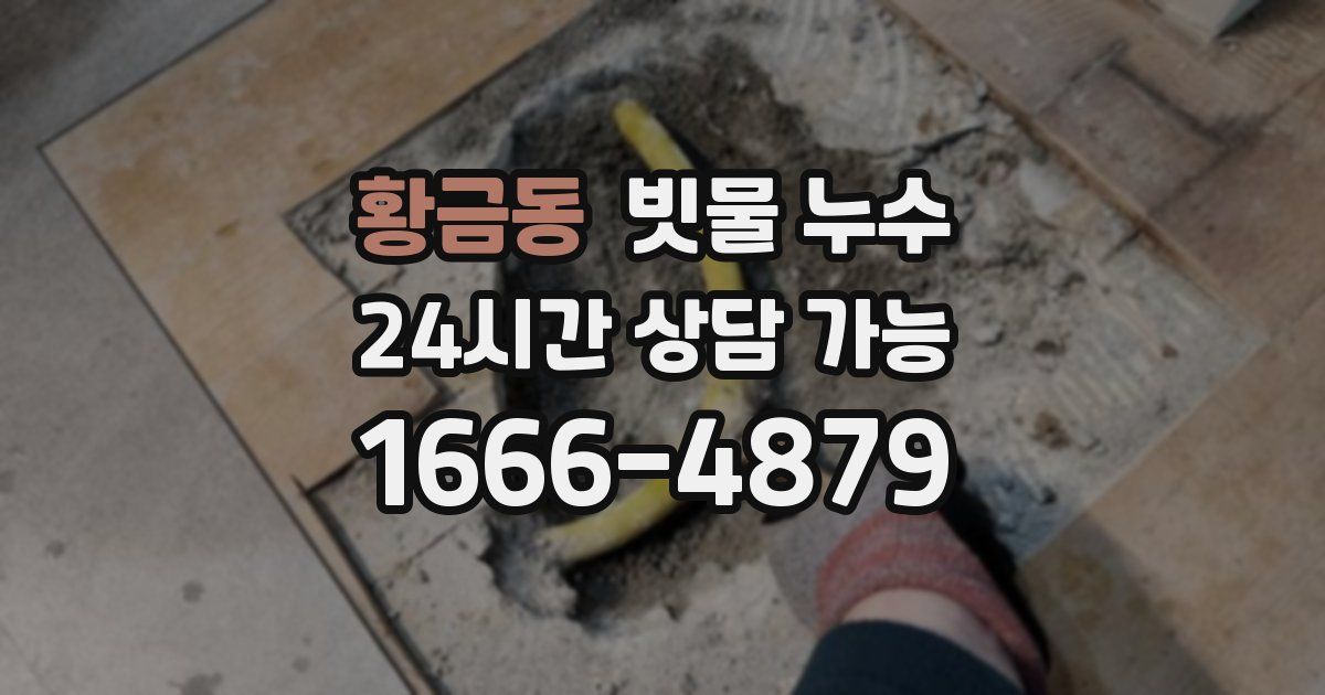황금동 빗물 누수