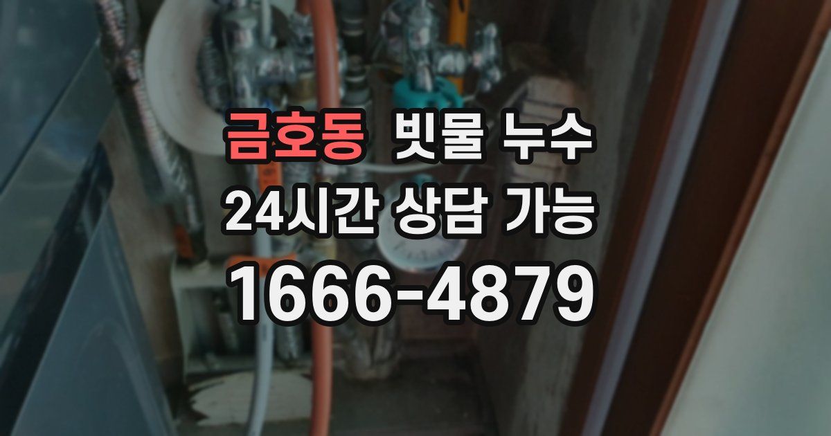 금호동 빗물 누수
