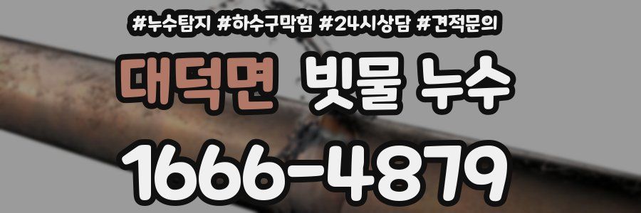 대덕면 빗물 누수