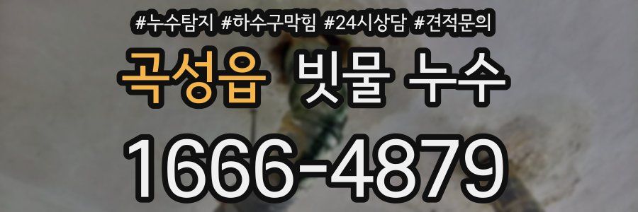 곡성읍 빗물 누수