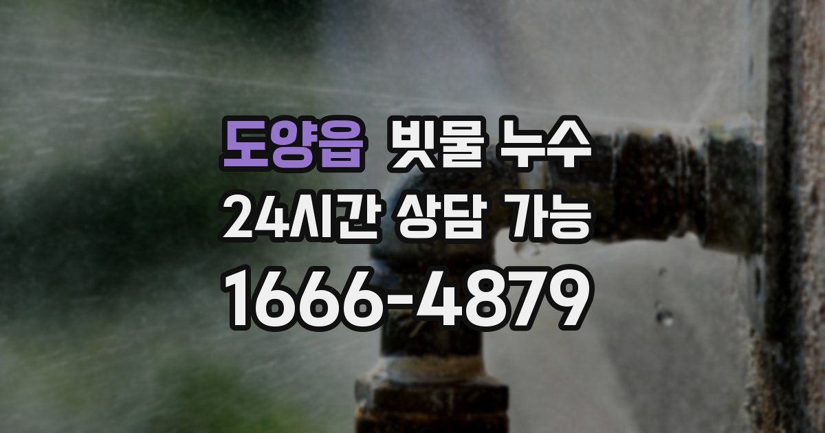 도양읍 빗물 누수