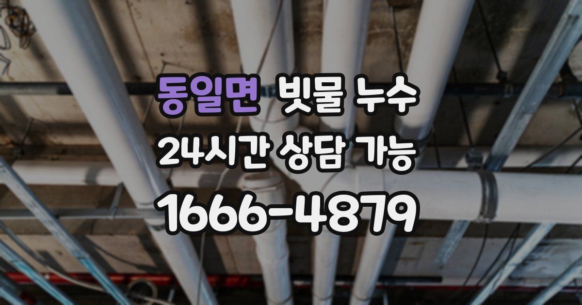 동일면 빗물 누수