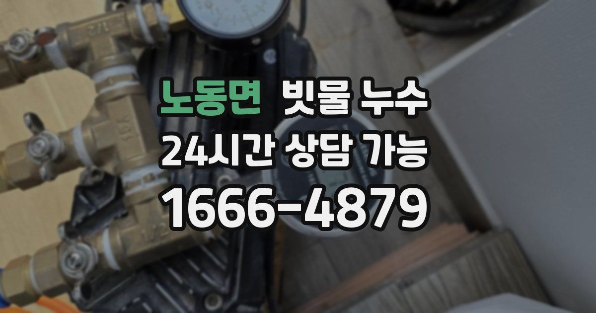 노동면 빗물 누수