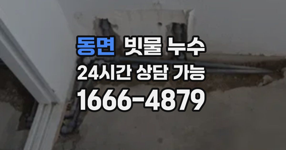 동면 빗물 누수