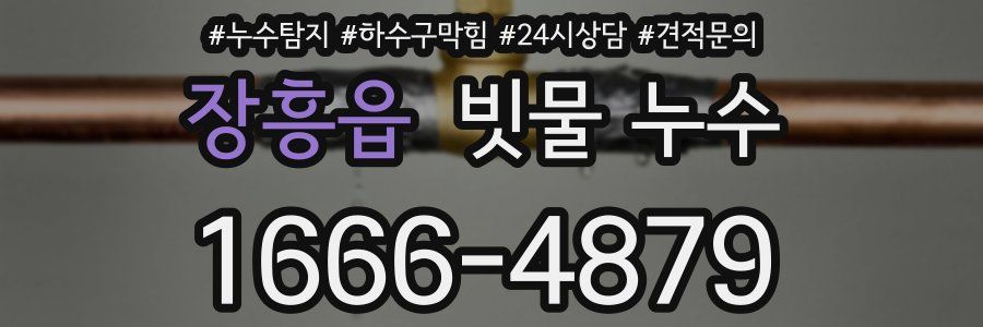 장흥읍 빗물 누수