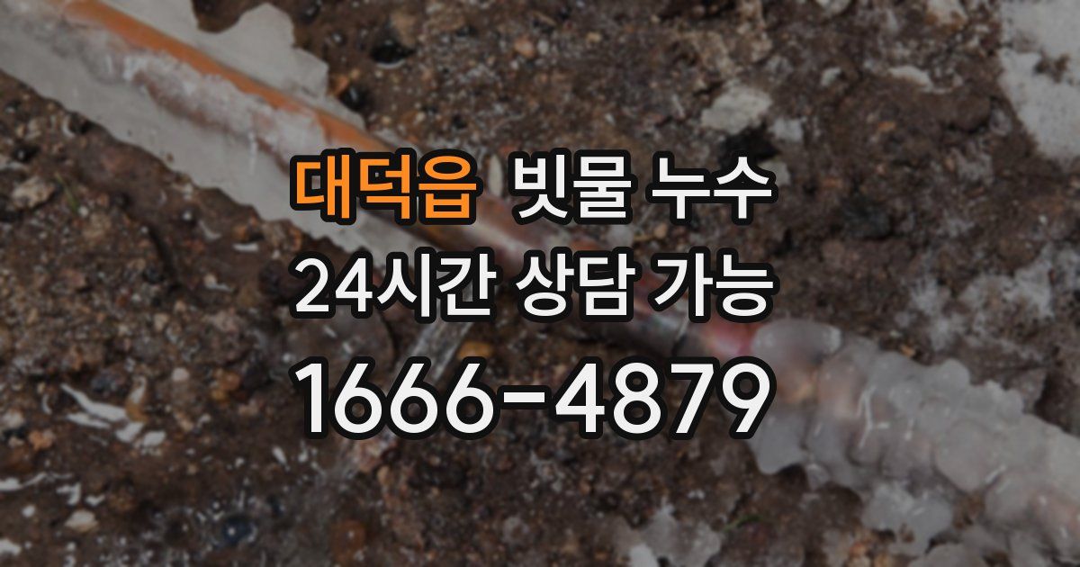 대덕읍 빗물 누수