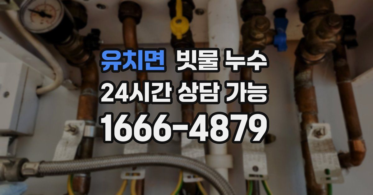 유치면 빗물 누수