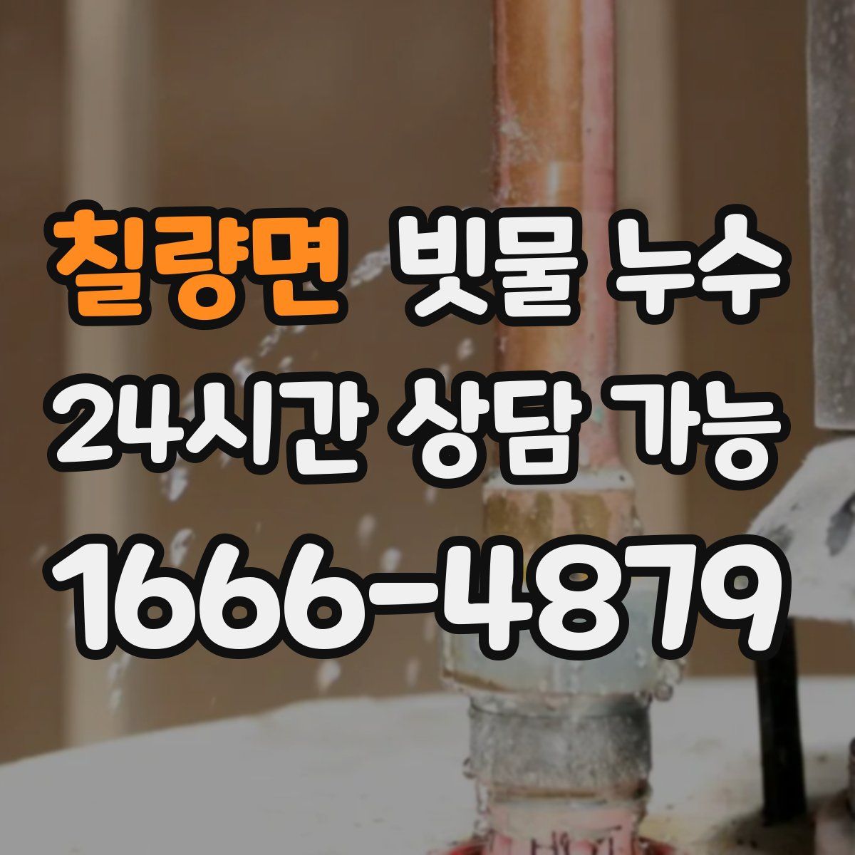 칠량면 빗물 누수
