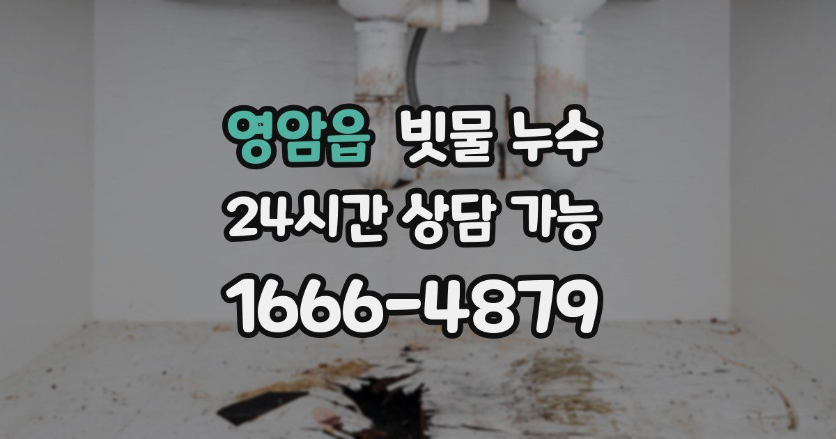 영암읍 빗물 누수