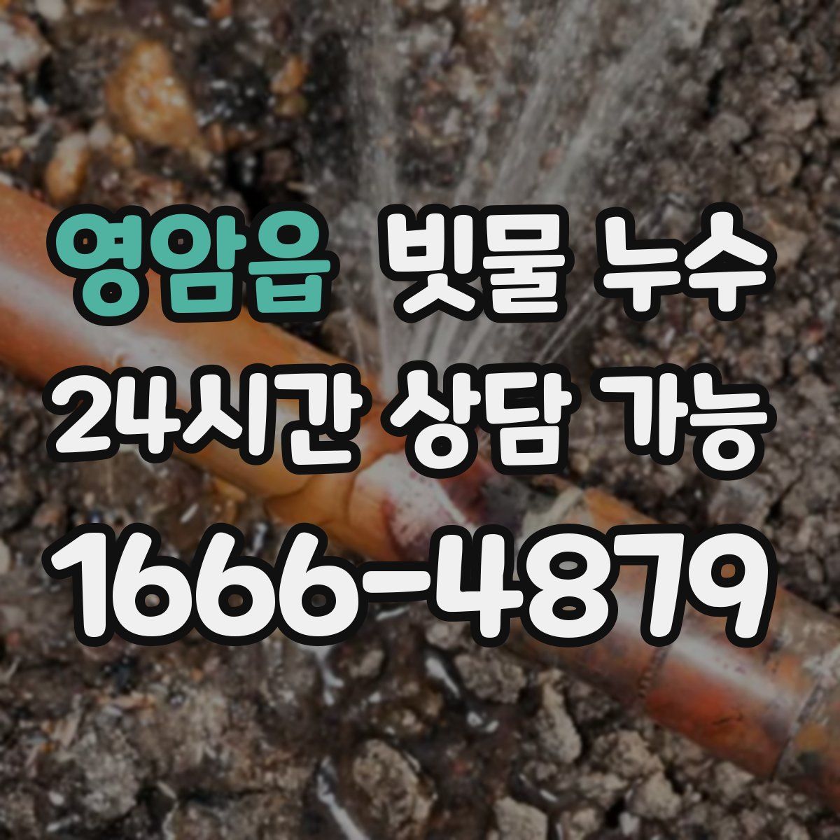 영암읍 빗물 누수