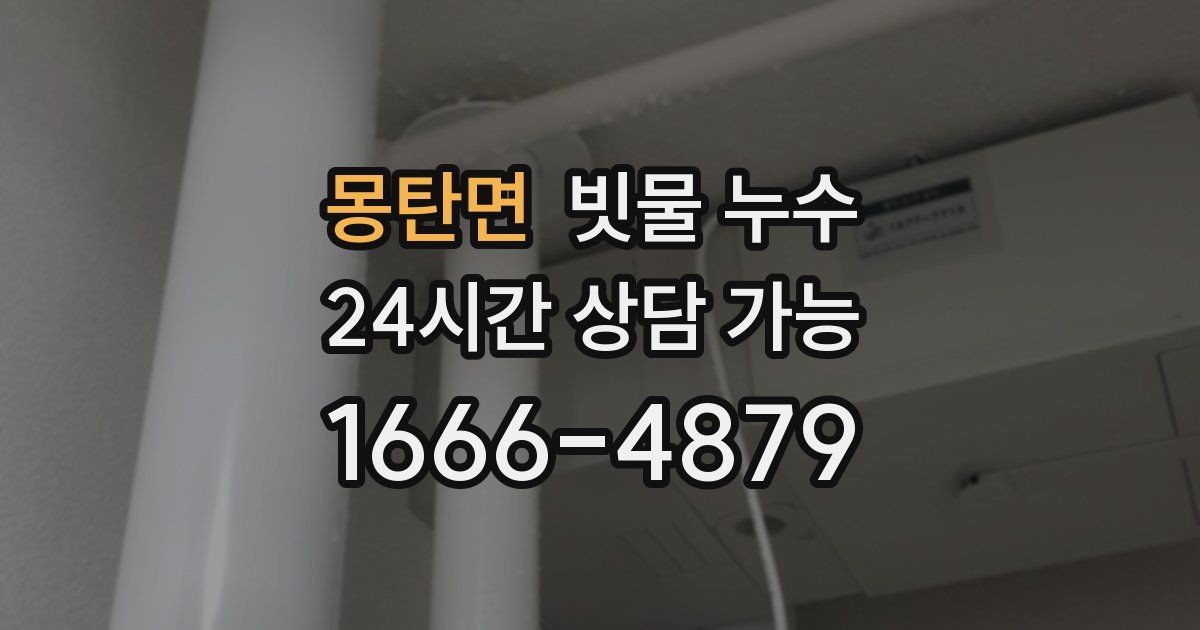 몽탄면 빗물 누수