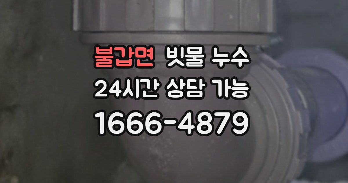 불갑면 빗물 누수