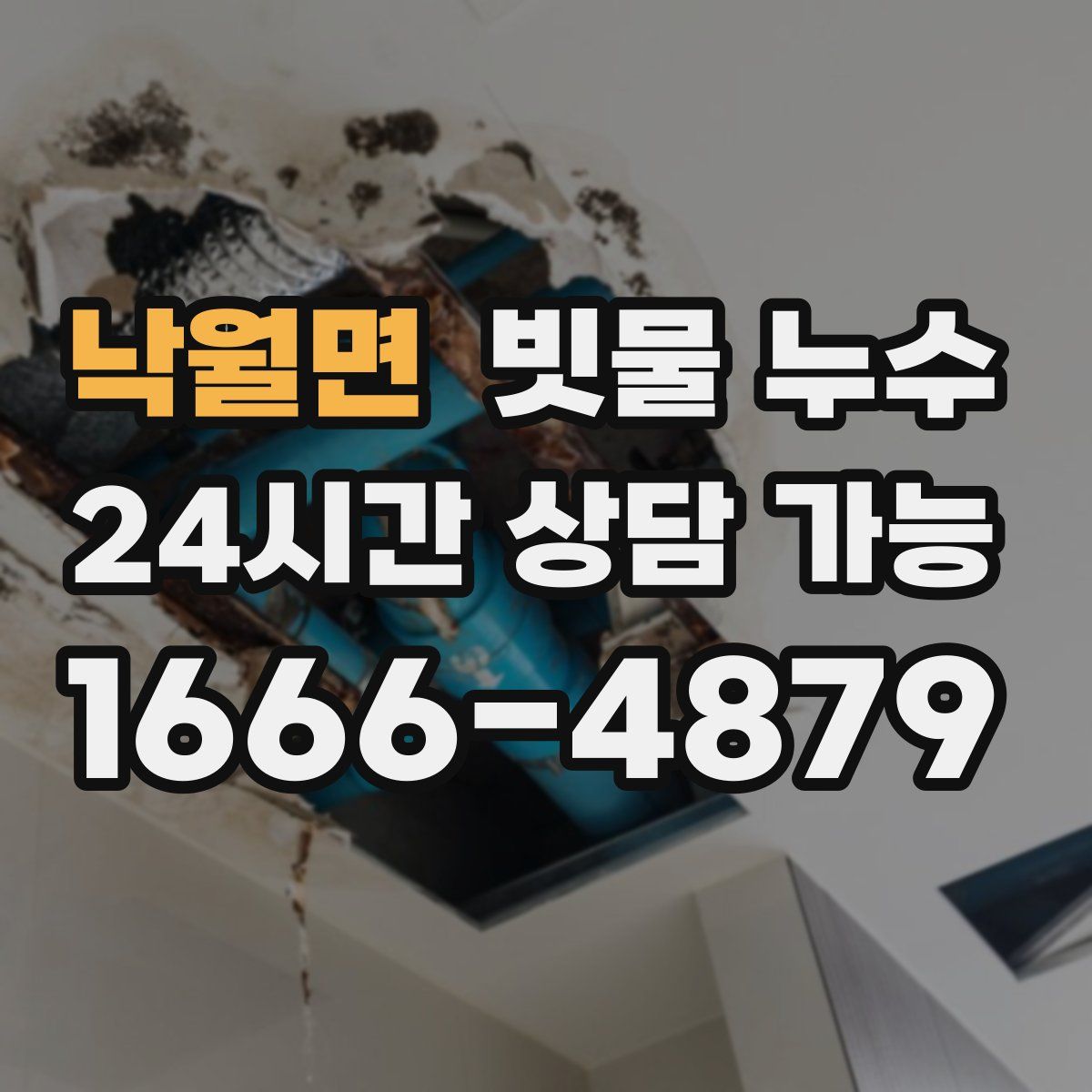 낙월면 빗물 누수