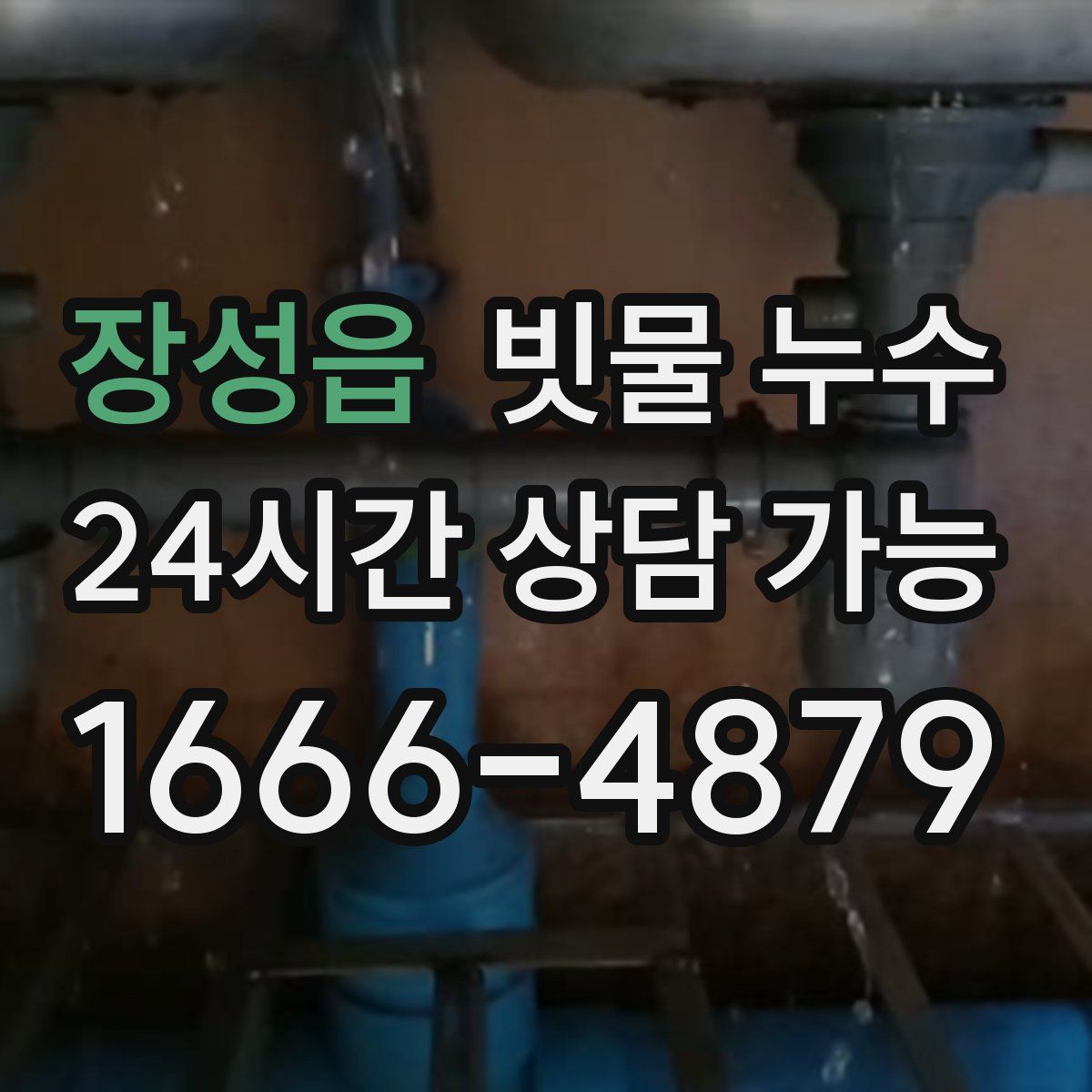 장성읍 빗물 누수