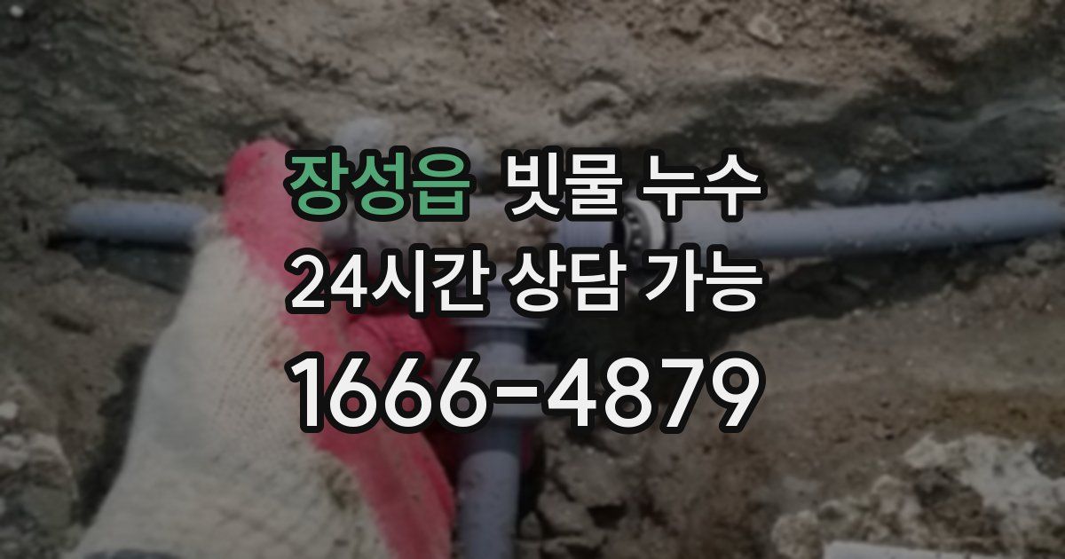 장성읍 빗물 누수
