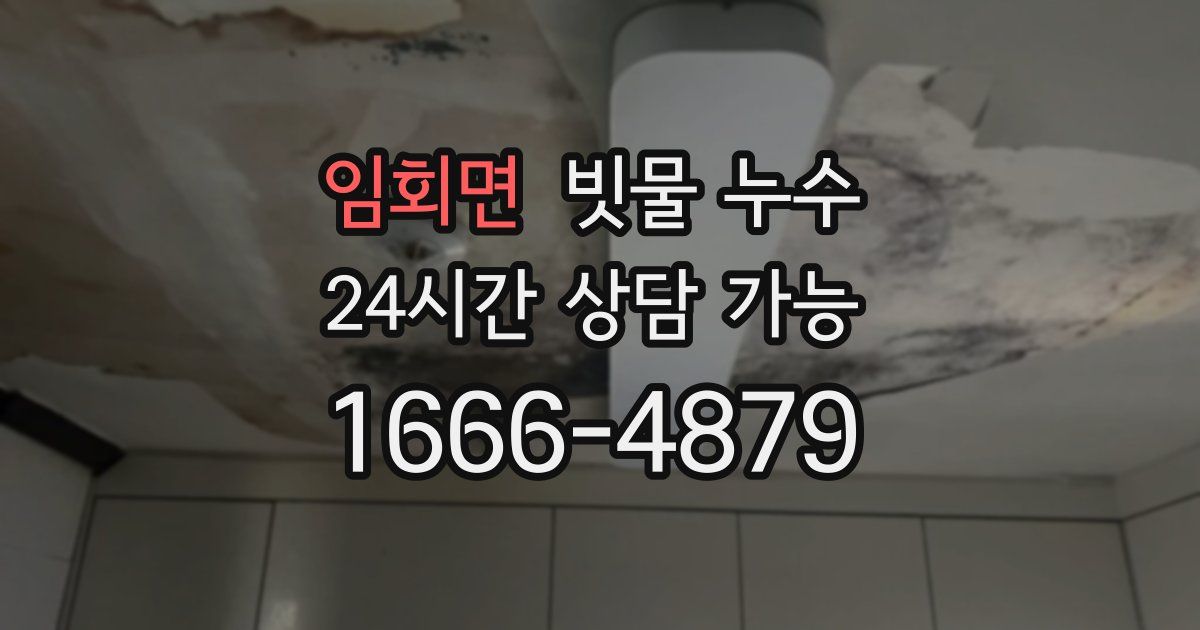 임회면 빗물 누수