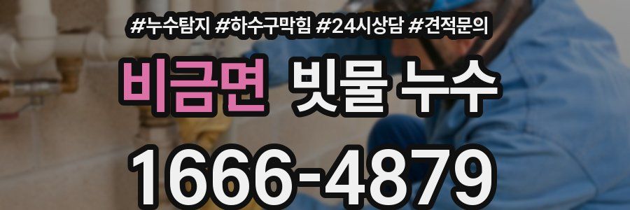 비금면 빗물 누수