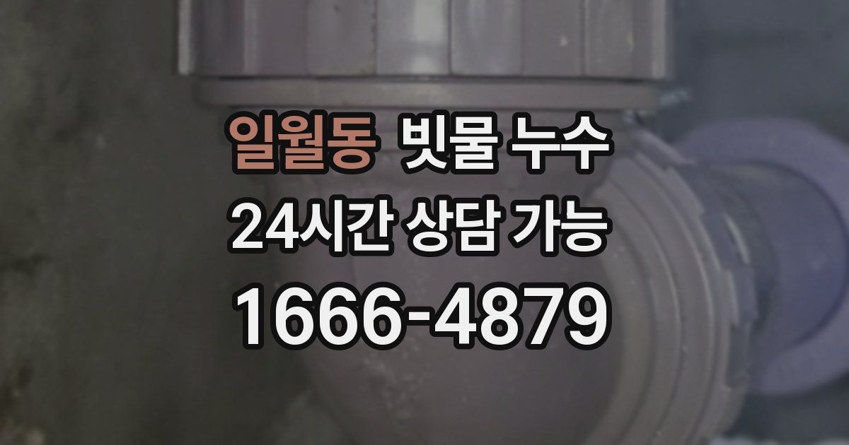 일월동 빗물 누수