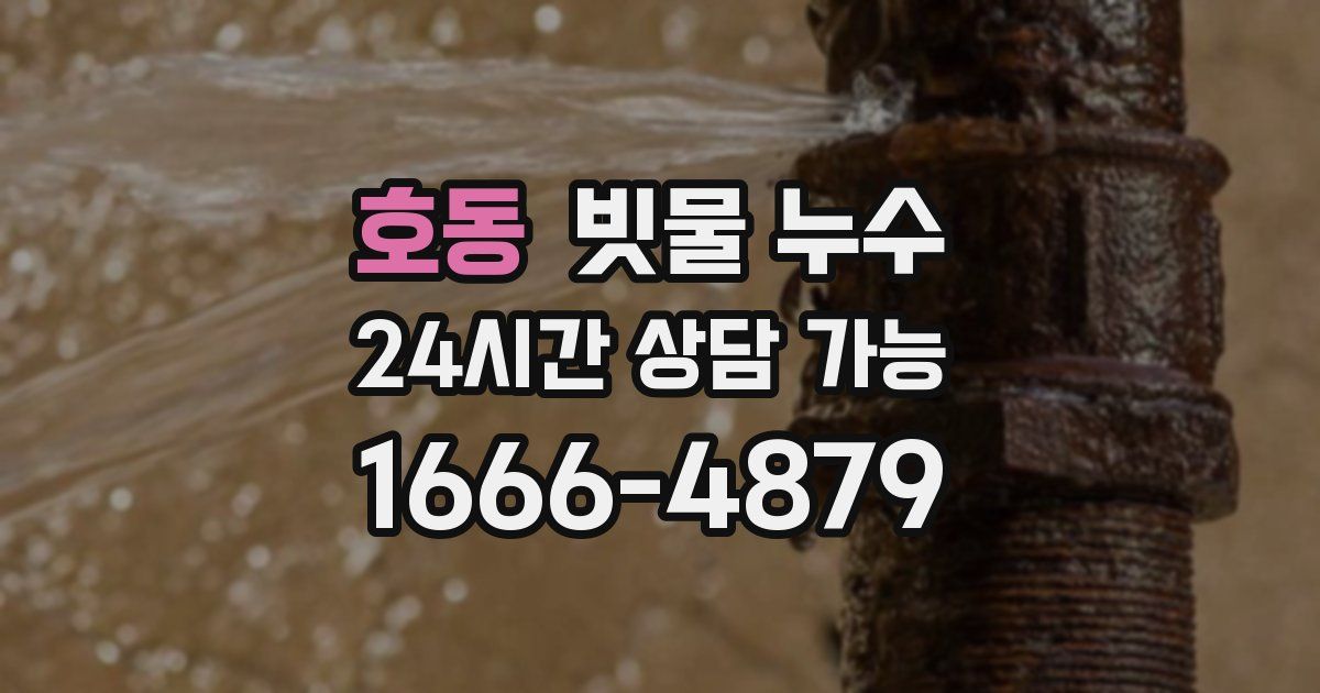 호동 빗물 누수