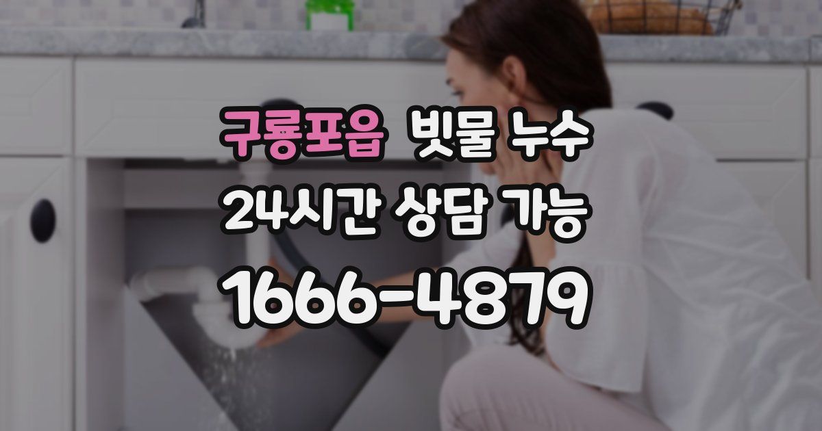구룡포읍 빗물 누수
