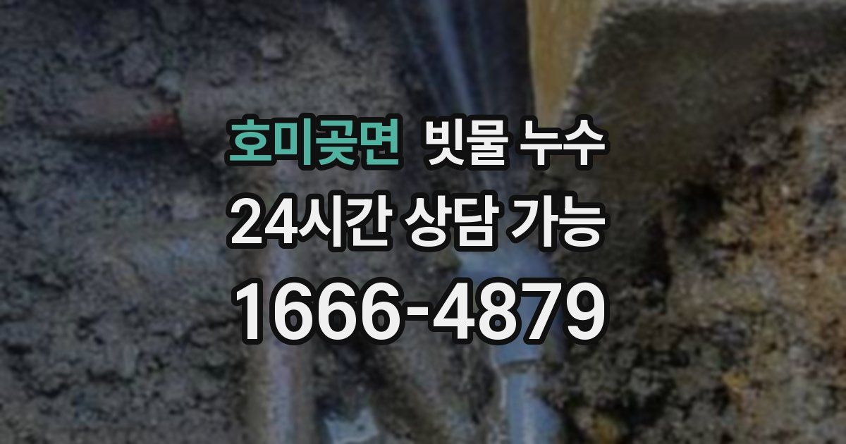 호미곶면 빗물 누수