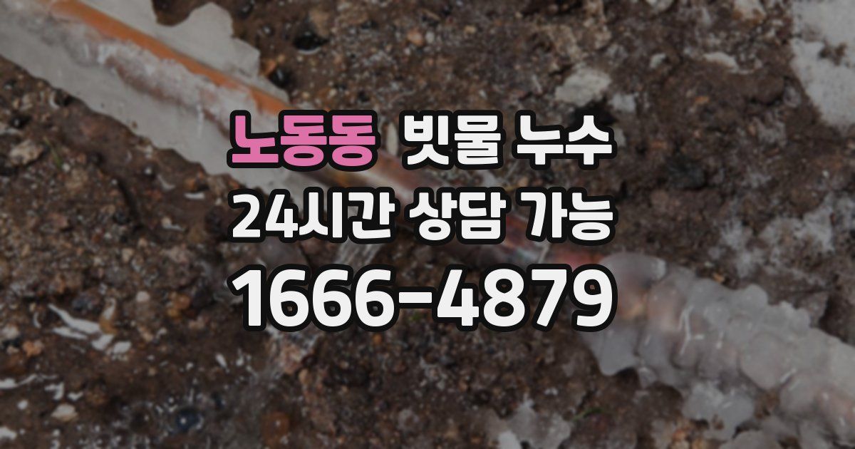 노동동 빗물 누수
