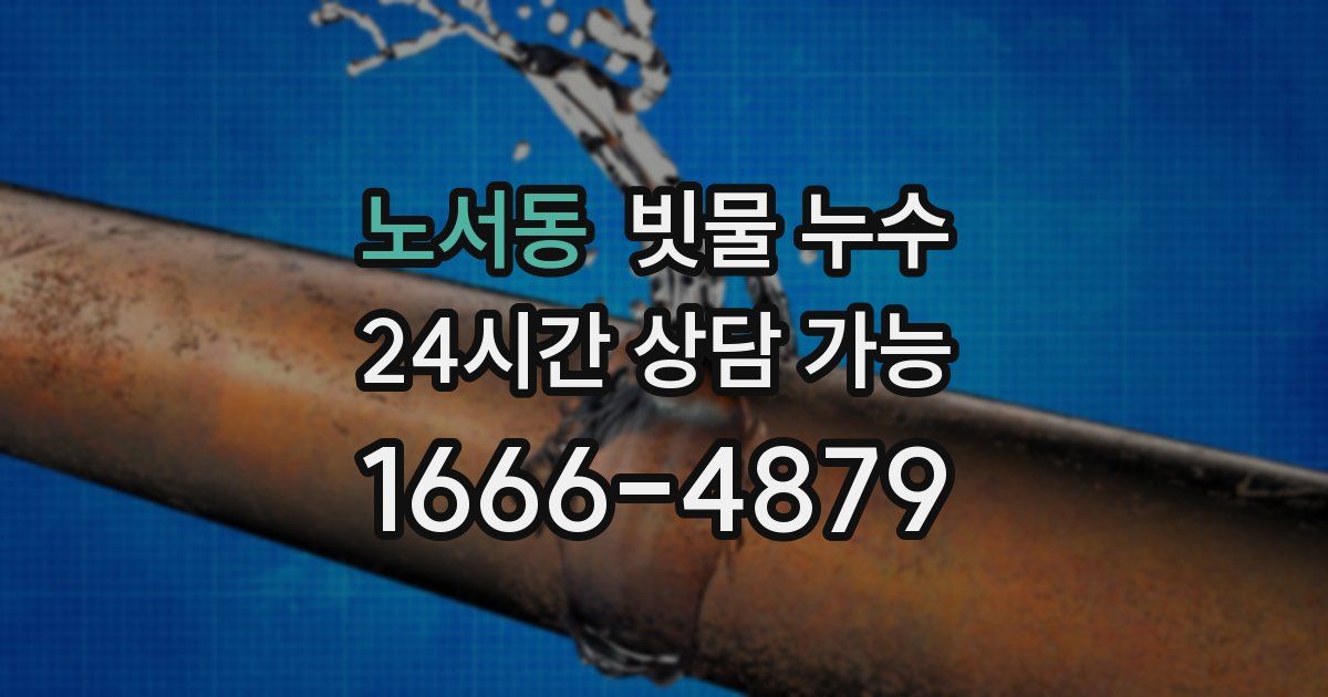 노서동 빗물 누수