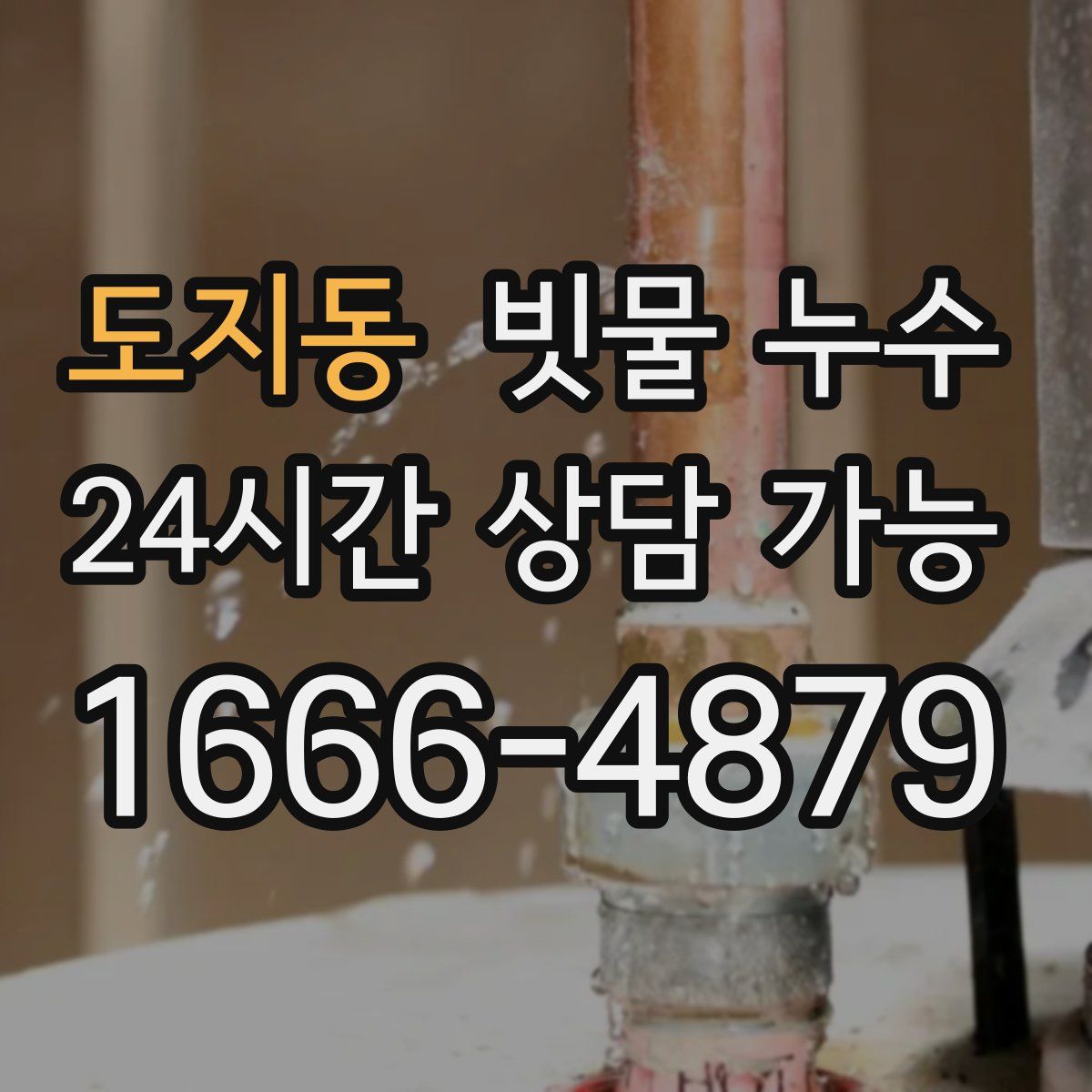 도지동 빗물 누수