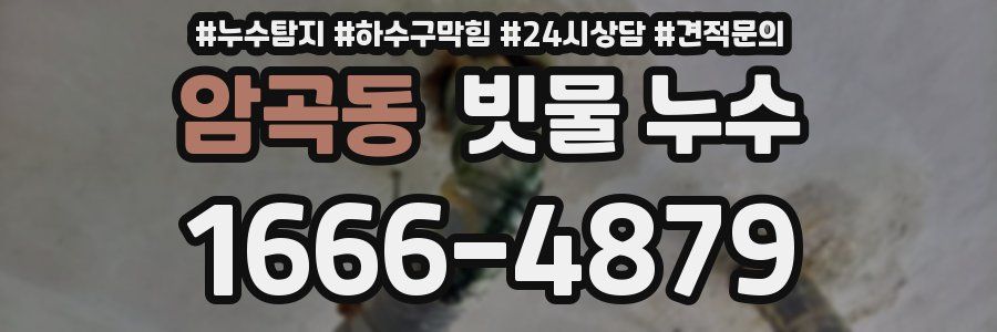 암곡동 빗물 누수