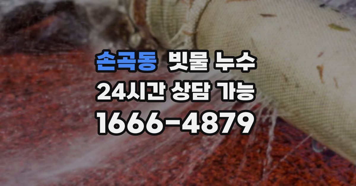 손곡동 빗물 누수