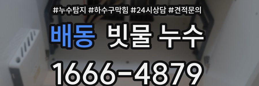 배동 빗물 누수